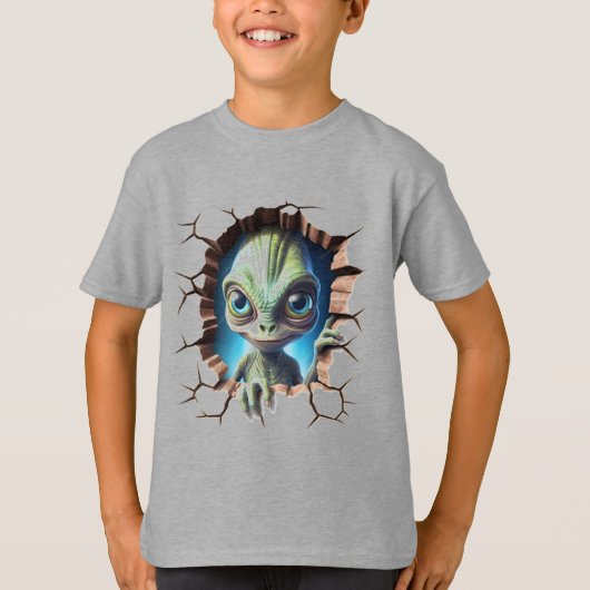 Alien-gezicht T-shirt (Voorkant)
