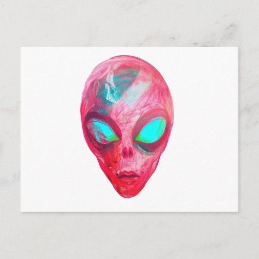 Alien-gezichtsmasker Briefkaart (Voorkant)