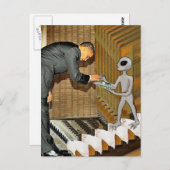 Alien Gift aan Obama Briefkaart (Voorkant / Achterkant)