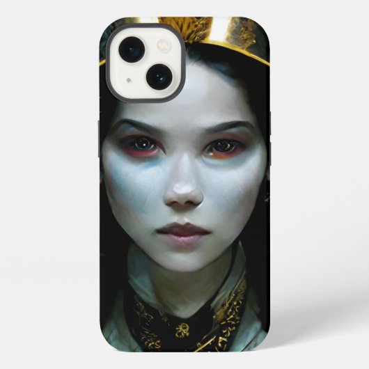 Alien Girl 2 Science Fiction iPhone Hoesje (Achterkant)