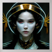 Alien Girl 2 Science Fiction Poster (Voorkant)