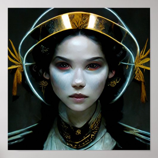 Alien Girl 2 Science Fiction Poster (Voorkant)