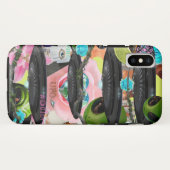Alien Girl Esthetische Collage iPhone Case | 2Rare (Achterkant (horizontaal))