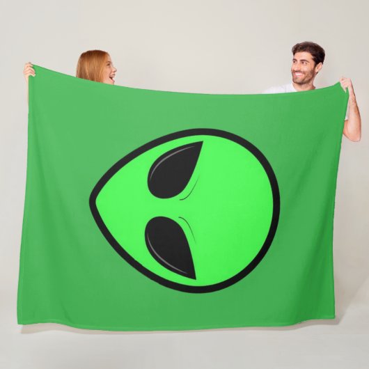 Alien Glow 60x80 fleece deken (In situ)