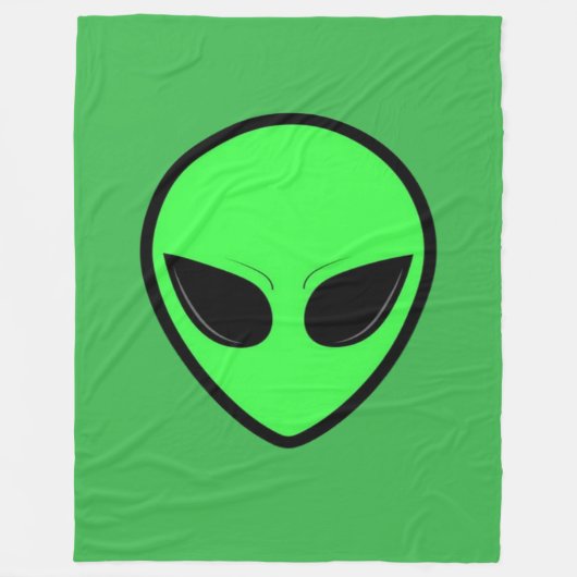 Alien Glow 60x80 fleece deken (Voorkant)