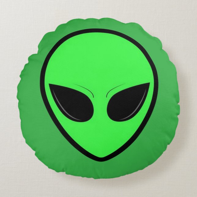 Alien Glow Round Pillow Rond Kussen (Voorkant)