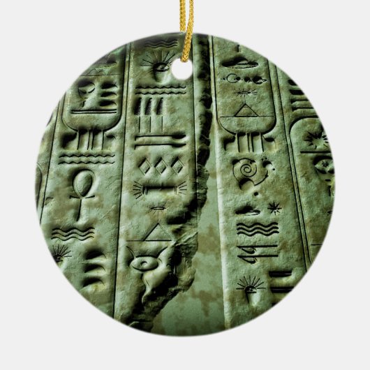 Alien Glyphs 02 Keramisch Ornament (Voorkant)