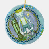 Alien Golf ornament (Voorkant)