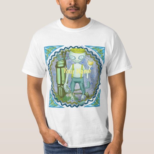 Alien Golf T-shirt (Voorkant)