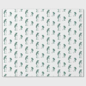 Alien Golf Wrapping Paper Cadeaupapier (Vlak)