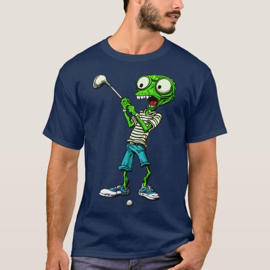 Alien golfer T-shirt (Voorkant)