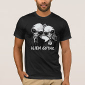 Alien Gothic: Retro Fusie T-shirt (Voorkant)
