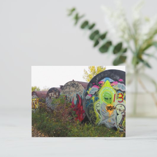 Alien Graffiti 2 Briefkaart (Staand voorkant)