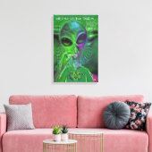 ALIEN GRAFFITI CANVAS BRENG ME NAAR UW DEALER RETR (Insitu (Woonkamer))