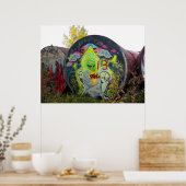 Alien Graffiti Poster (Keuken)