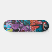Alien Graffiti Skateboard (Horizontaal)