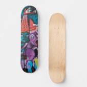 Alien Graffiti Skateboard (Voorkant)