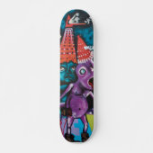 Alien Graffiti-skateboard Skateboard (Voorkant)