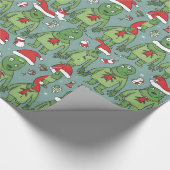 Alien grappige vakantie cadeau kerst inpakpapier (Hoek)