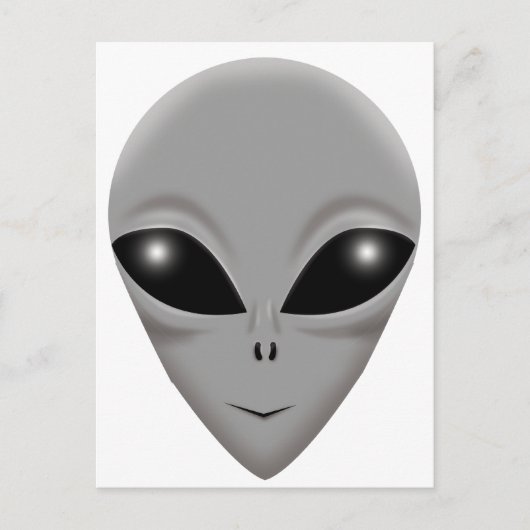 Alien Gray Briefkaart (Voorkant)