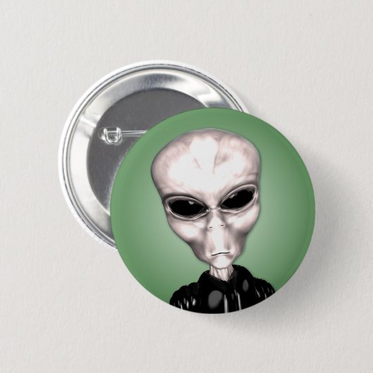 Alien Gray Button (Voorkant /achterkant)