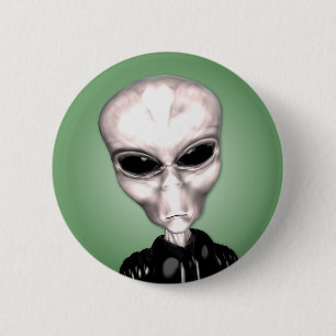 Alien Gray Button
