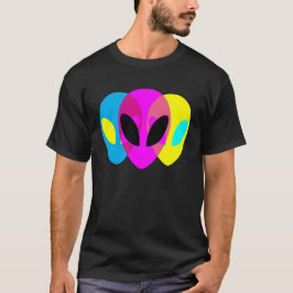 Alien Gray CMYK Tryptisch T-shirt