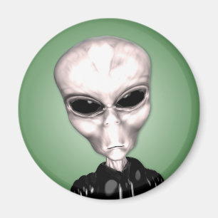 Alien Gray Magnet