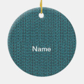 Alien Gray Ruimteschip aangepaste naam Ornament (Achterkant)