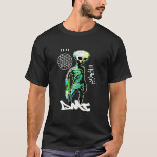 ALIEN GRAY T SHIRT DMT SPIRITUEEL GRAFFITI