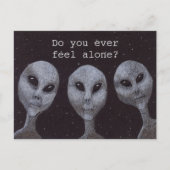 Alien Grays Briefkaart (Voorkant)