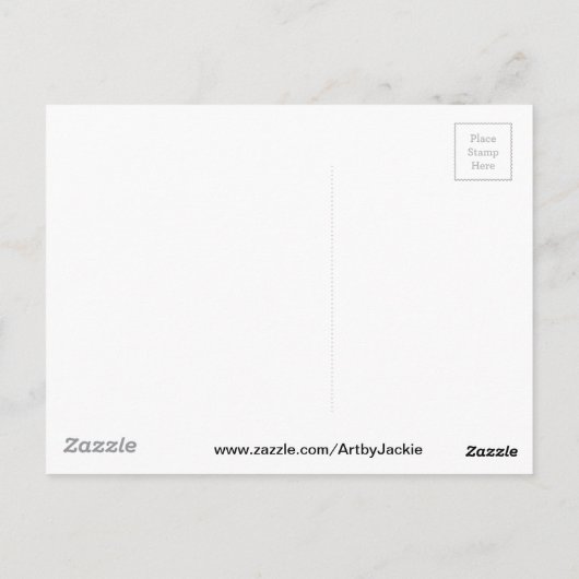 Alien Grays Briefkaart (Achterkant)