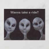 Alien Grays Briefkaart (Voorkant)