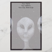 Alien Grays Briefpapier (Voorkant)