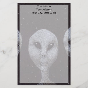 Alien Grays Briefpapier