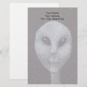 Alien Grays Briefpapier (Voorkant / Achterkant)