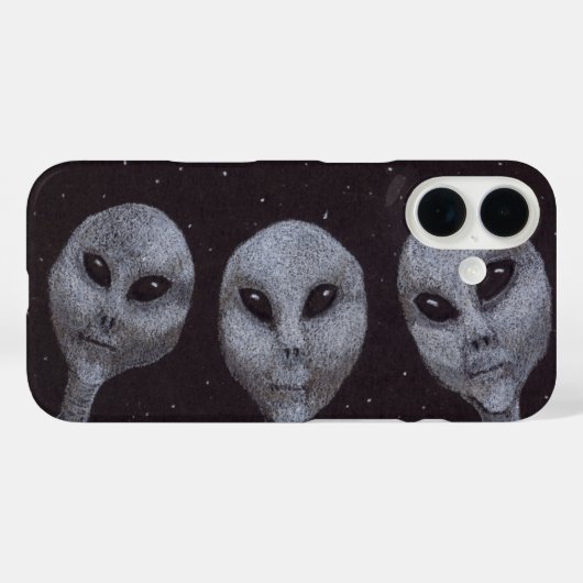 Alien Grays Case-Mate iPhone Case (Achterkant (horizontaal))