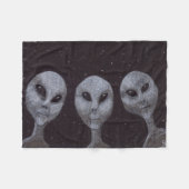 Alien Grays Fleece Deken (Voorkant (Horizontaal))