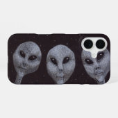Alien Grays iPhone 16 Hoesje (Achterkant horizontaal)