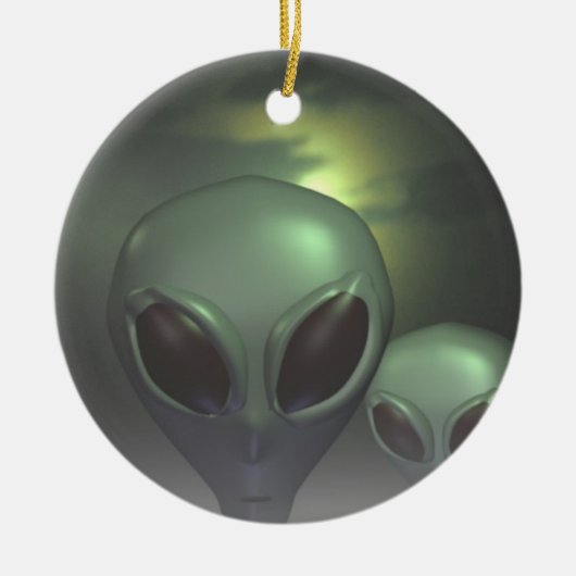 Alien grays keramisch ornament (Voorkant)
