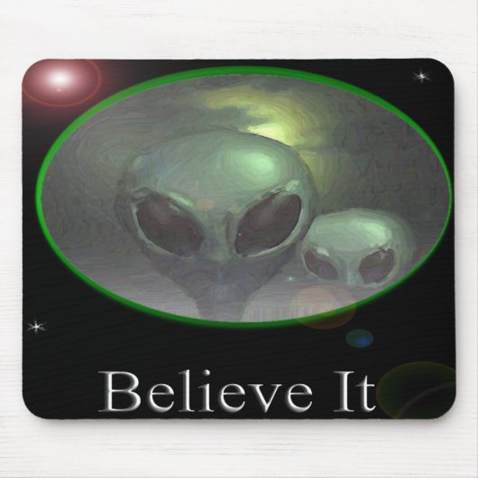 Alien grays mousepad muismat (Voorkant)