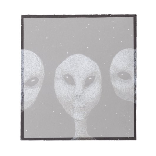 Alien Grays Notitieblok (Voorkant)