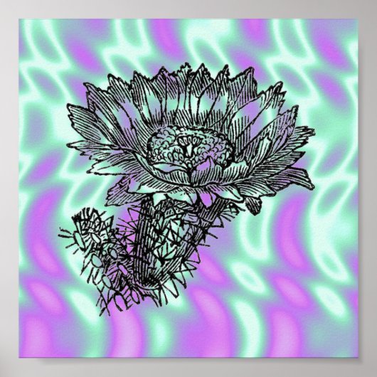 Alien Green, Cactus Poster (Voorkant)