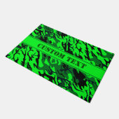 Alien Green Camo Doormat met aangepaste briefing Deurmat (Schuin)