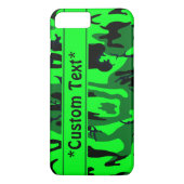 Alien Green Camo met aangepaste tekst Case-Mate iPhone Case (Achterkant)