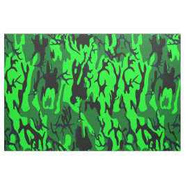 Alien Green Camo Stof