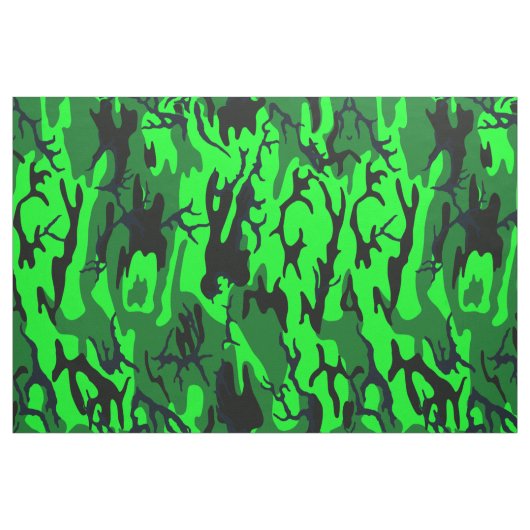 Alien Green Camo Stof (Fat Quarter)