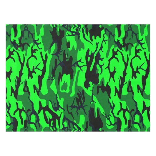 Alien Green Camo Tafelkleed (Voorkant (Horizontaal))