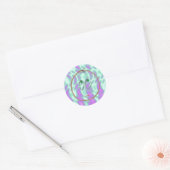 Alien Green, Funny Faces Sticker (Envelop)