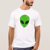 alien green head ufo science fiction extraterrestr t-shirt (Voorkant)